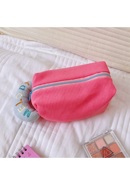 Büyük Kapasiteli Kumaş Kırtasiye Çantası, Basit Kontrast Renkli Kalem Kutusu, Kırtasiye Kutusu (Yurt Dışından)