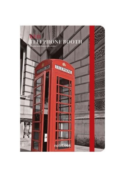 Notelook Defter Red Telephone Booth A6 Çizgili