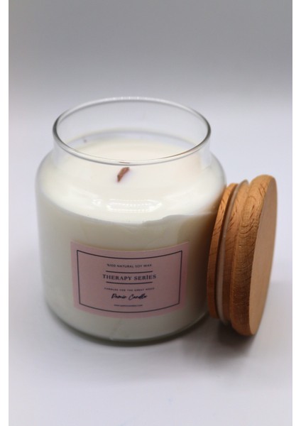 Therapy American Vanilla Kokulu Mum-Aromaterapi-Bambu KAPAK-600ML