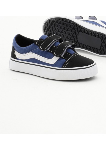 Çocuk Unisex Kot Mavi Kauçuk Taban Keten Cırtlı Spor Ayakkabı fırsatları