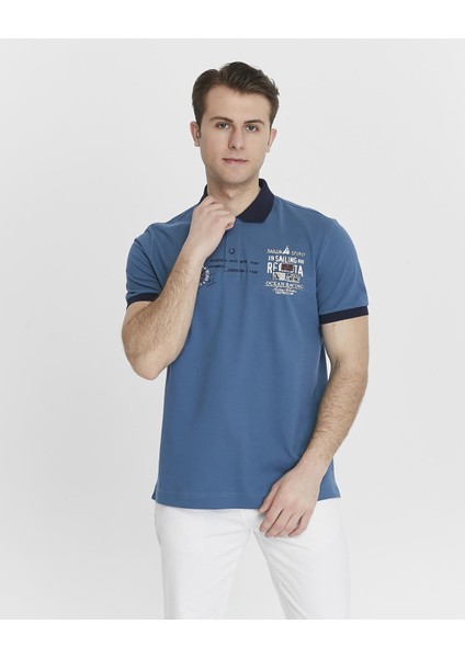 Erkek Likralı Pike Polo Yaka Tişört Y27374308801
