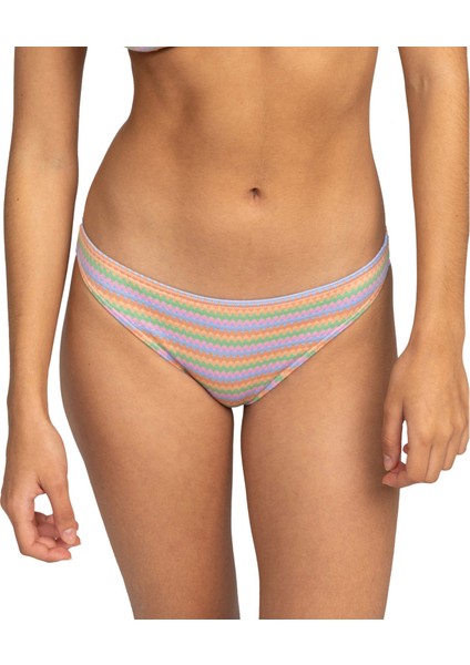 Wavy Stripe Moderate Kadın Bikini Altı