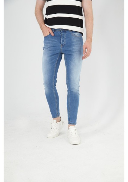 Erkek Regular Fit Taş Yıkamalı Jean Kot Pantolon