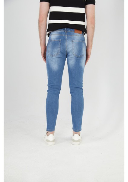Erkek Regular Fit Taş Yıkamalı Jean Kot Pantolon