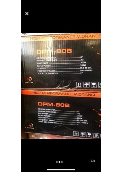 DPM80B 20 cm Midrange Özel Hissedenlere