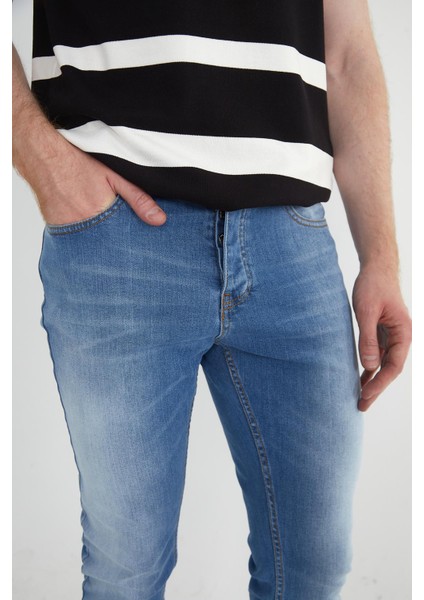 Erkek Regular Fit Taş Yıkamalı Jean Kot Pantolon indirimleri