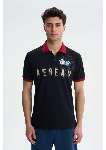 Erkek Regular Fit Likralı Pike Polo Yaka Tişört Y27374308601