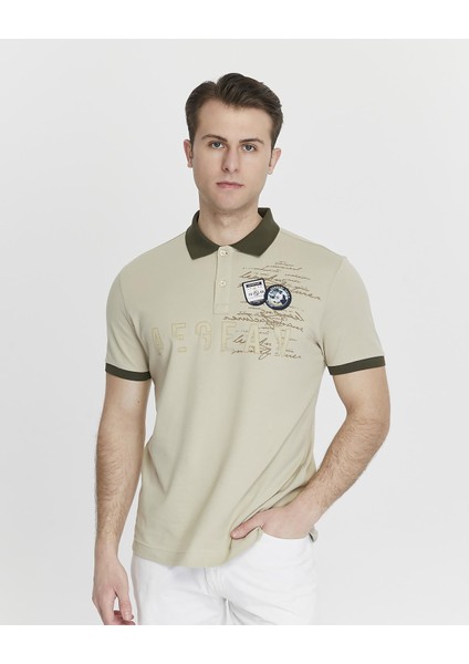 Erkek Regular Fit Likralı Pike Polo Yaka Tişört Y27374308601