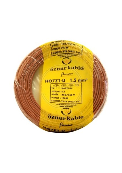 1,5mm Nya Kablo H.free Kahve