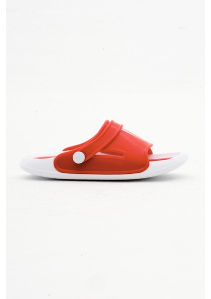 Çocuk Unisex Kırmızı Logolu Poıli Taban Terlik
