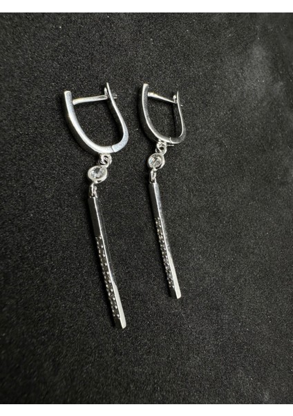 Ithal Çubuk Sallantılı Gümüş Küpe