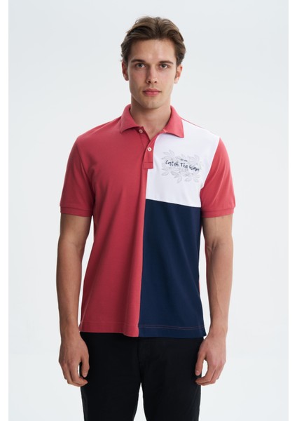 Erkek Regular Fit Likralı Pike Polo Yaka Tişört Y27374307201