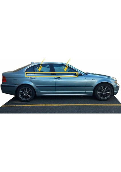 Bmw E-46 1998-2005 4 Prc Krom Cam Çıtası P.çelik