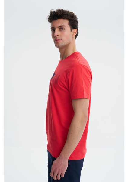 Erkek Regular Fit Penye Süprem % 100 Pamuk Bisiklet Yaka Tişört Y27344407701 fırsatları