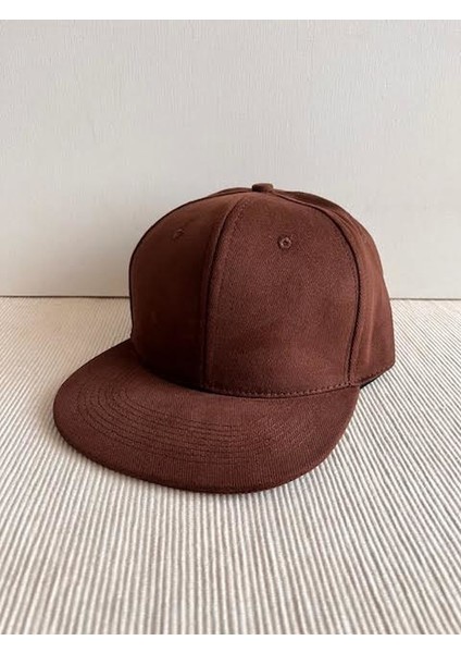 Düz Renk Basic Arkasından Ayarlanabilir Unisex Kahve Renk Hip Hop Şapka