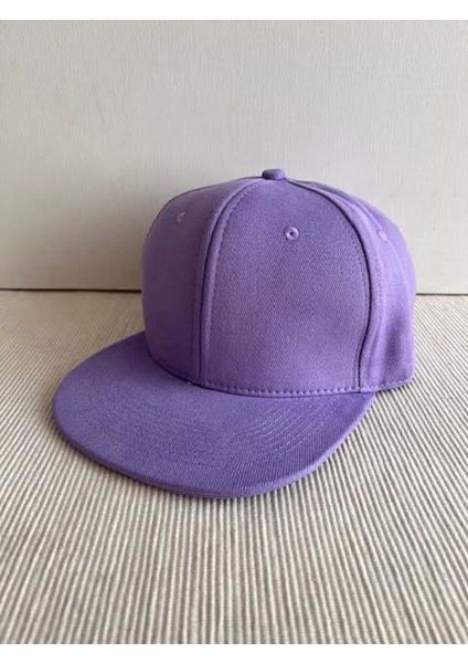 Düz Renk Basic Arkasından Ayarlanabilir Unisex Lila Renk Hip Hop Şapka