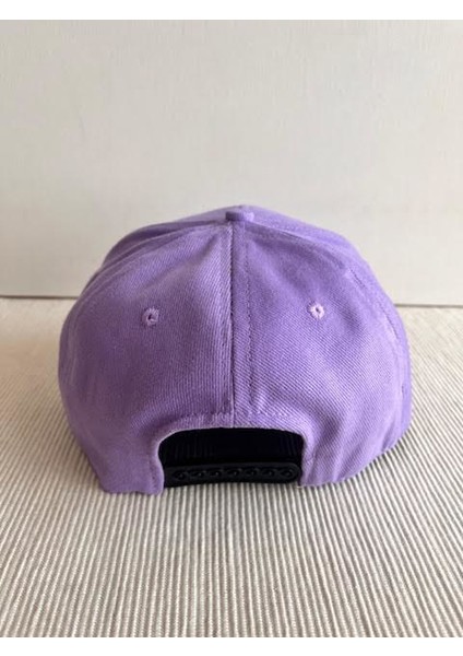Düz Renk Basic Arkasından Ayarlanabilir Unisex Lila Renk Hip Hop Şapka