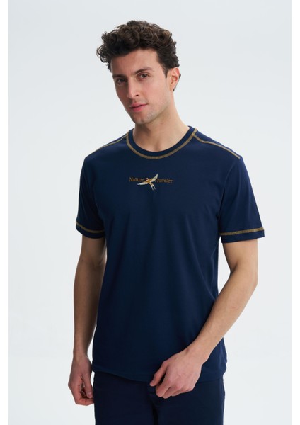 Erkek Penye Süprem Regular Fit Bisiklet Yaka Tişört Y27344407101 modelleri