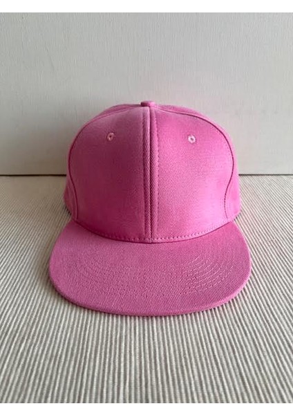 Düz Renk Basic Arkasından Ayarlanabilir Unisex Pembe Renk Hip Hop Şapka