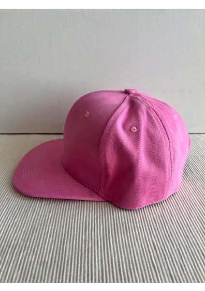 Düz Renk Basic Arkasından Ayarlanabilir Unisex Pembe Renk Hip Hop Şapka