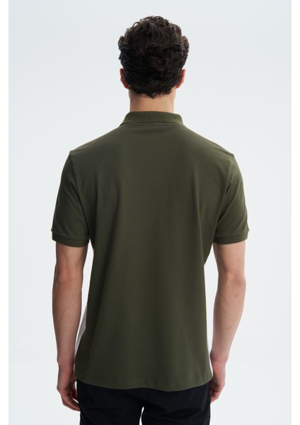 Erkek Pamuk Likra Karışımlı Regular Fit Polo Yaka Tişört Y27374308401 fırsatları