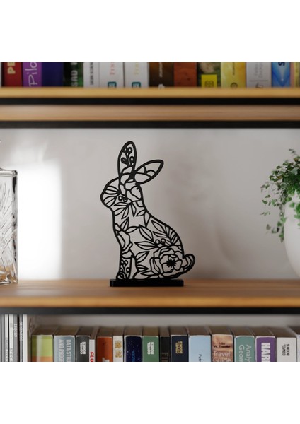 Tavşan Geometrik Masa Süsü Plastik 12CM
