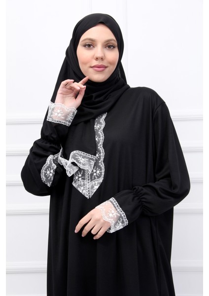 Tek Parça Başörtülü Kadın Namaz Elbisesi