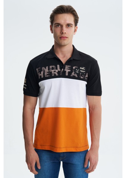 Erkek Likralı Pamuklu Regular Fit Polo Yaka Tişört Y27374308201