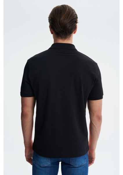 Erkek Likralı Pamuklu Regular Fit Polo Yaka Tişört Y27374308201 fırsatları