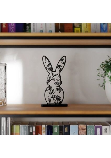 Tavşan4 Geometrik Masa Süsü Plastik 12CM