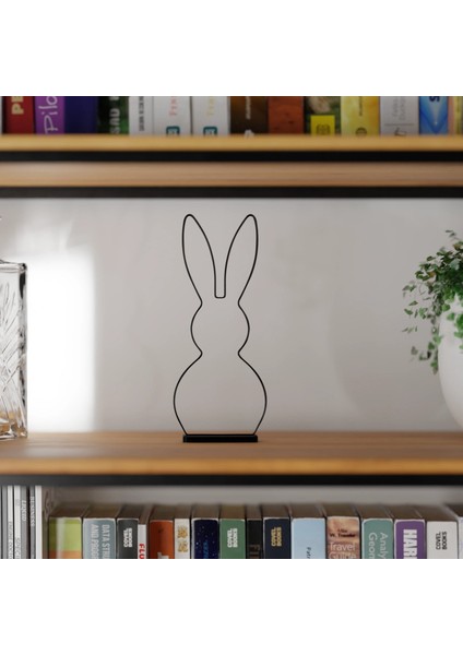 Tavşan3 Geometrik Masa Süsü Plastik 20CM