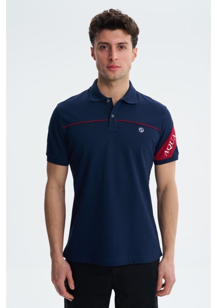 Erkek Regular Fit Likralı Polo Yaka Tişört Y27374307501