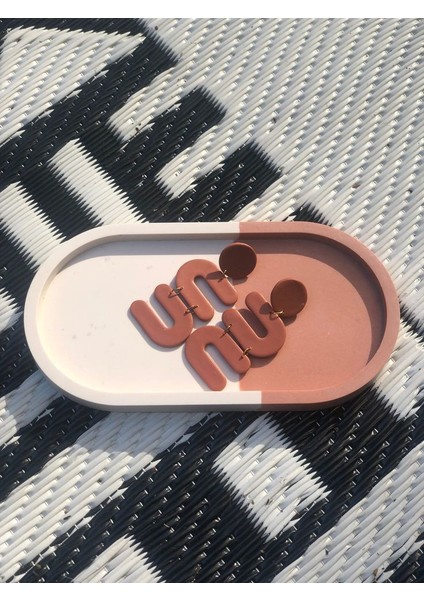 2'li Set Beton Altlık, Düzenleyici - Oval Tepsi, Altıgen Altlık modelleri