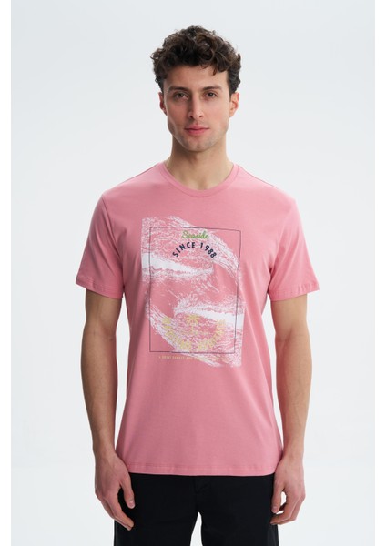 Erkek Regular Fit Penye Süprem Bisiklet Yaka Tişört Y27344407301