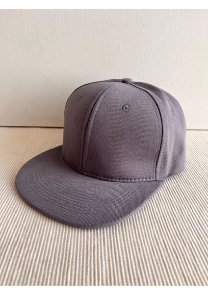 Düz Renk Basic Arkasından Ayarlanabilir Unisex Gri Renk Hip Hop Şapka