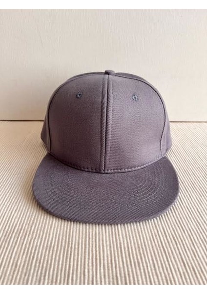 Düz Renk Basic Arkasından Ayarlanabilir Unisex Gri Renk Hip Hop Şapka