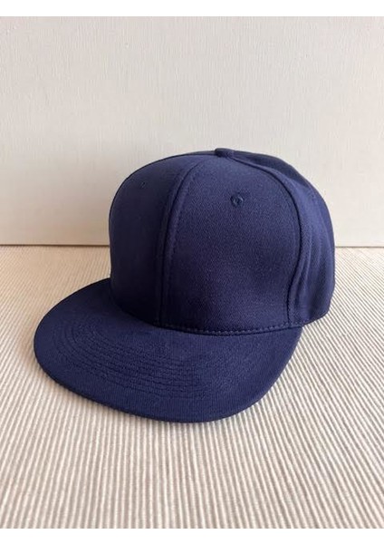 Düz Renk Basic Arkasından Ayarlanabilir Unisex Lacivert Renk Hip Hop Şapka