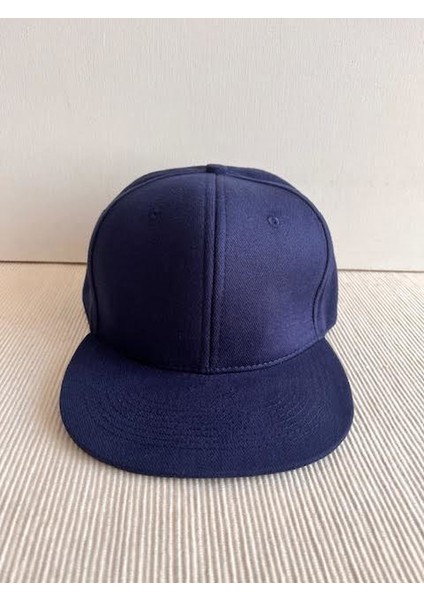Düz Renk Basic Arkasından Ayarlanabilir Unisex Lacivert Renk Hip Hop Şapka