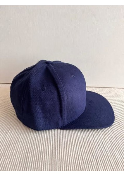 Düz Renk Basic Arkasından Ayarlanabilir Unisex Lacivert Renk Hip Hop Şapka