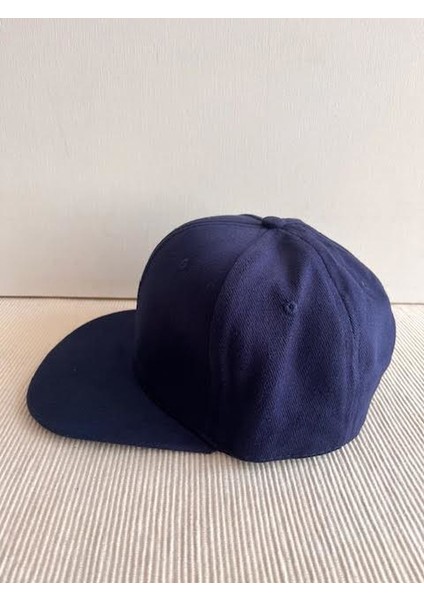 Düz Renk Basic Arkasından Ayarlanabilir Unisex Lacivert Renk Hip Hop Şapka