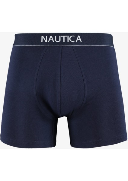Nautıca Erkek Beyaz Desenli 3'lü Boxer X45001T.1BW
