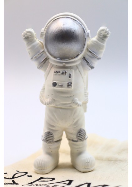 Astronot 3'lü Set Biblo Dekorasyon-El Yapımı-Masa Boy