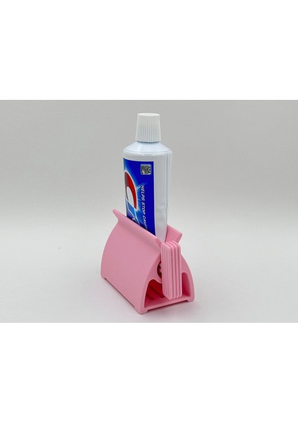 Diş Macun Sıkacağı Çevirmeli Pembe Plastik
