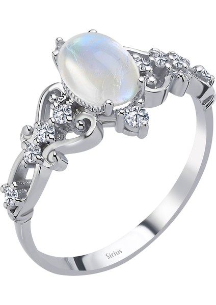 ve Ay Taşlı Principessa Yüzük 0447R0073