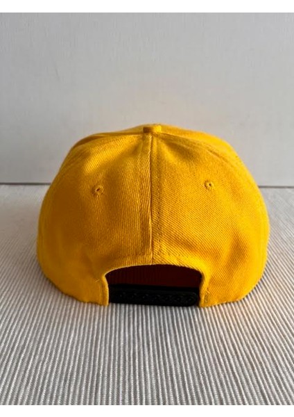 Düz Renk Basic Arkasından Ayarlanabilir Unisex Sarı Renk Hip Hop Şapka