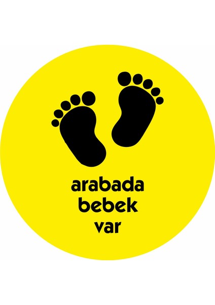 Arabada Bebek Var Sticker 00001