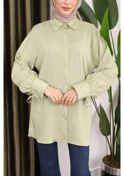 Mint Kol Detaylı Tunik fırsatları