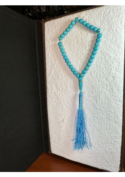 Firuze Taşı Tesbih 8 mm Küre Kesim Turkuaz Renk T-245 fiyatları