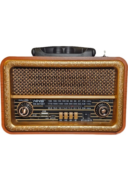 Retro Nostaljik Radyo NS-8070BT