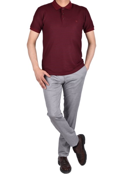 WLM-30195 Polo Yaka Tişört /bordo/xl